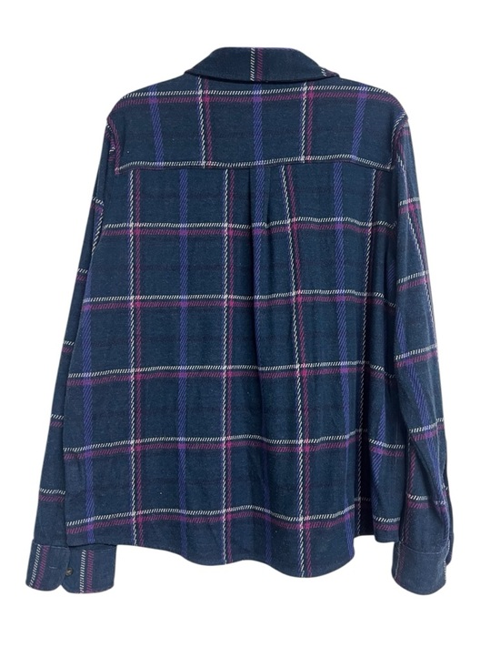 Faherty Legend Sweatshirt Sweater Shirt Northern Lights Plaid Button Down XXL - Picture 5 of 9